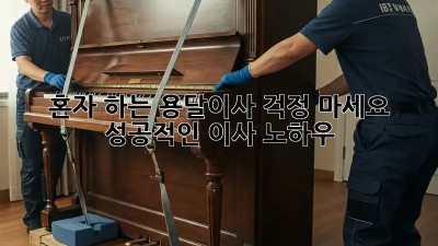 혼자 하는 용달이사? 걱정 마세요! 성공적인 이사 노하우!