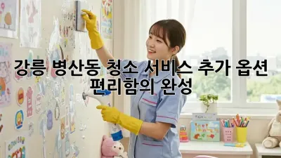강릉 병산동 청소 서비스 추가 옵션: 편리함의 완성!